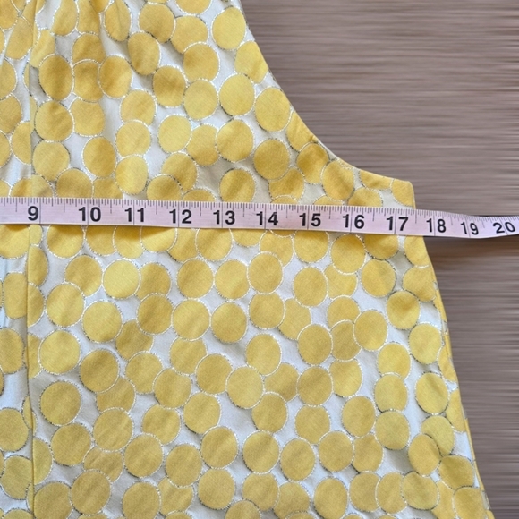 Corey Lynn Calter Suzi Rolled Collar Yellow Swing Dress Size 6 - Picture 11 of 14